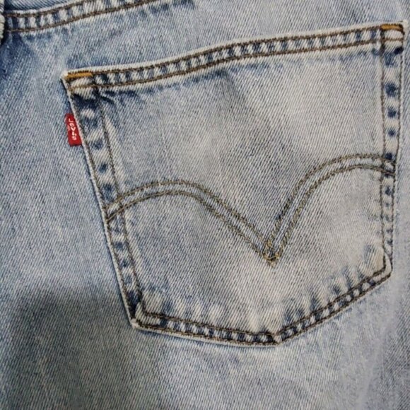 Levi Strauss Men's 505 Regular Straight Leg Denim Jeans Size W38 L30 - Picture 4 of 6